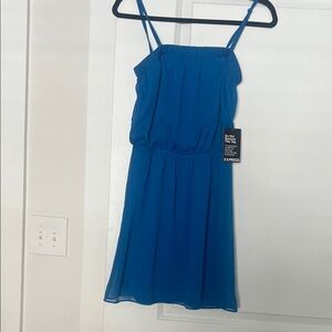 NEW WITH TAGS Express Blue Strappy Dress- can use strapless